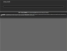 Tablet Screenshot of ony.net